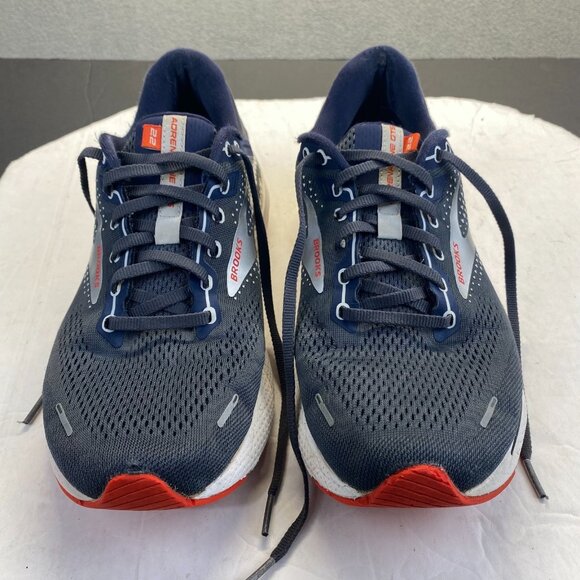 Brooks Adrenaline GTS 22 Men\'s Size 10  D Running Shoes Navy Gray 1103661D435 main image 8